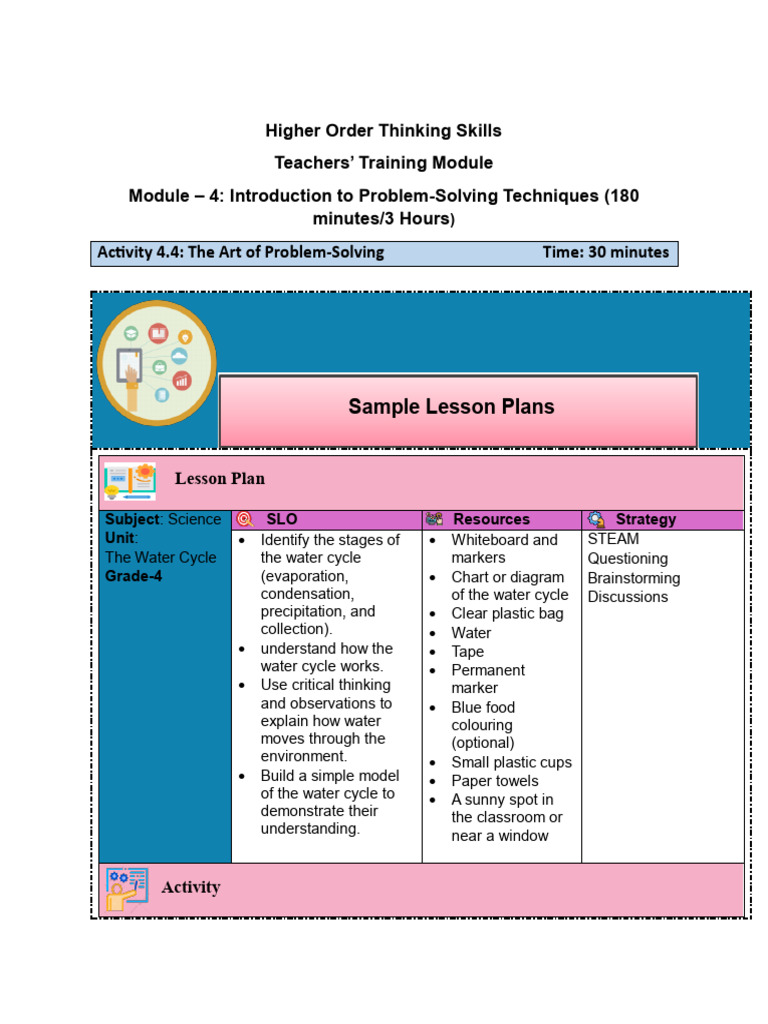 Problem-Solving in Water Cycle Education | PDF | Water Cycle | Water