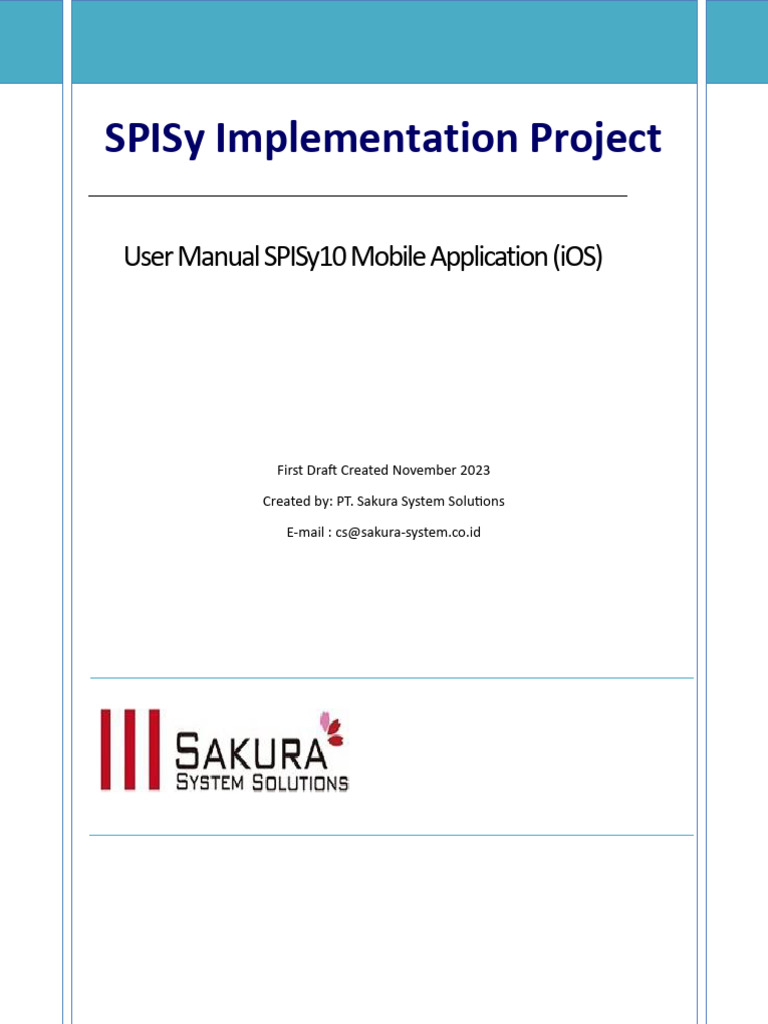 Panduan Penggunaan Aplikasi SPISy Mobile | PDF