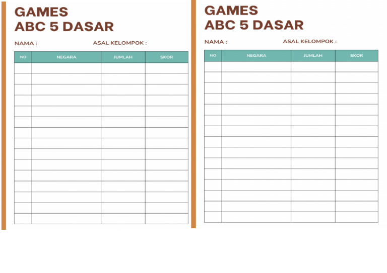 Games ABC Lima Dasar | PDF