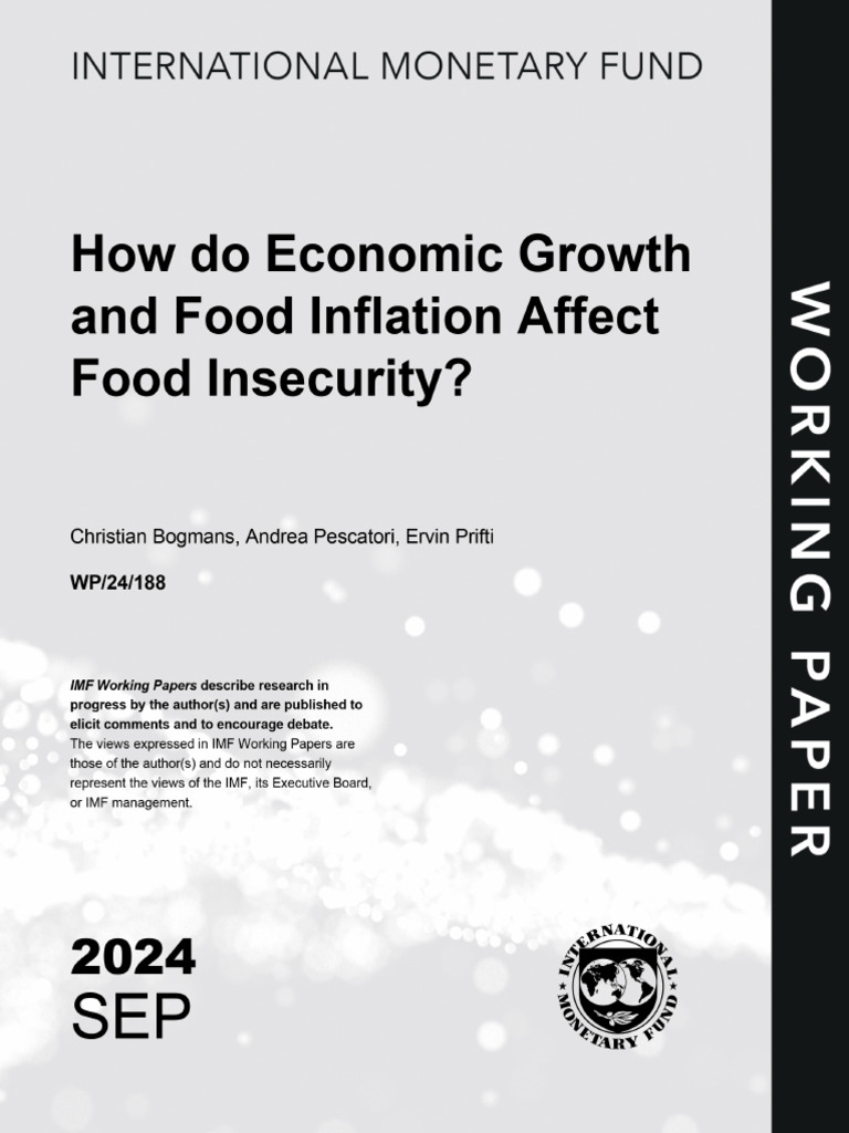Growth and Inflation's Impact on Food Insecurity | PDF | Inflation ...