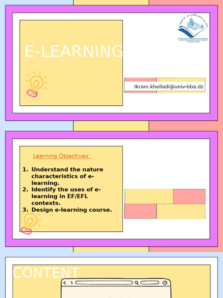 E-Learning: Benefits, Challenges, and Design | PDF