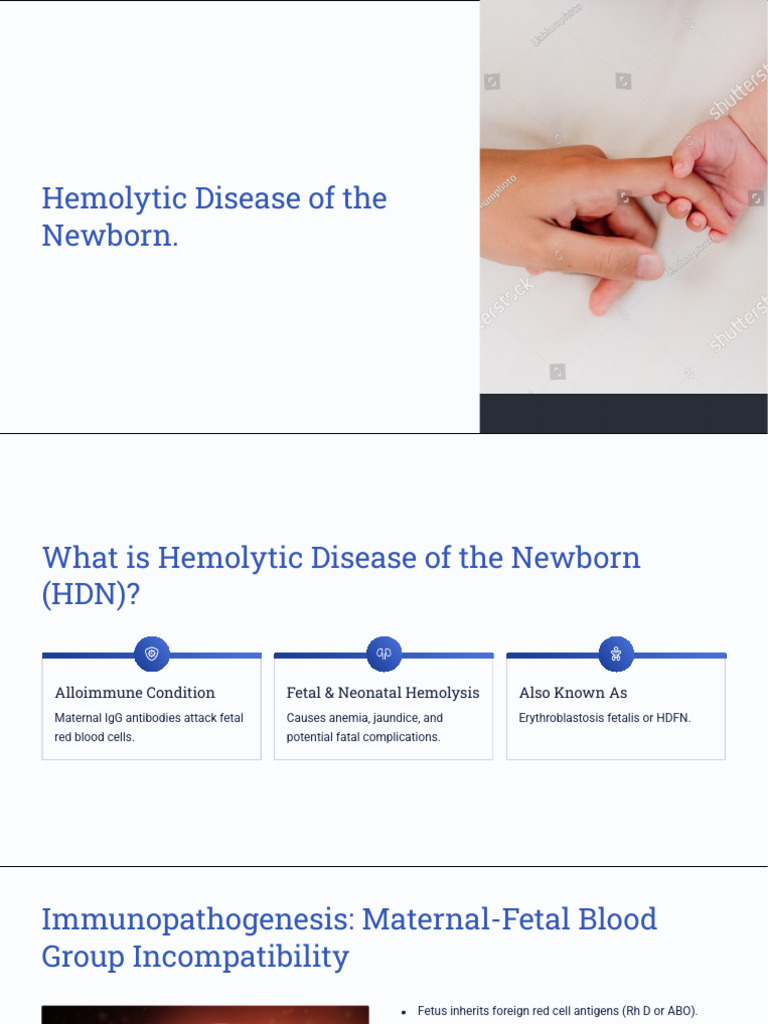 Hemolytic Disease of The Newborn | PDF | Tissue (Biology) | Body Fluids
