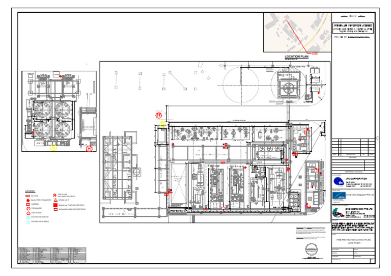 Fire Protection Layout Plan for LCO2 Plant | PDF