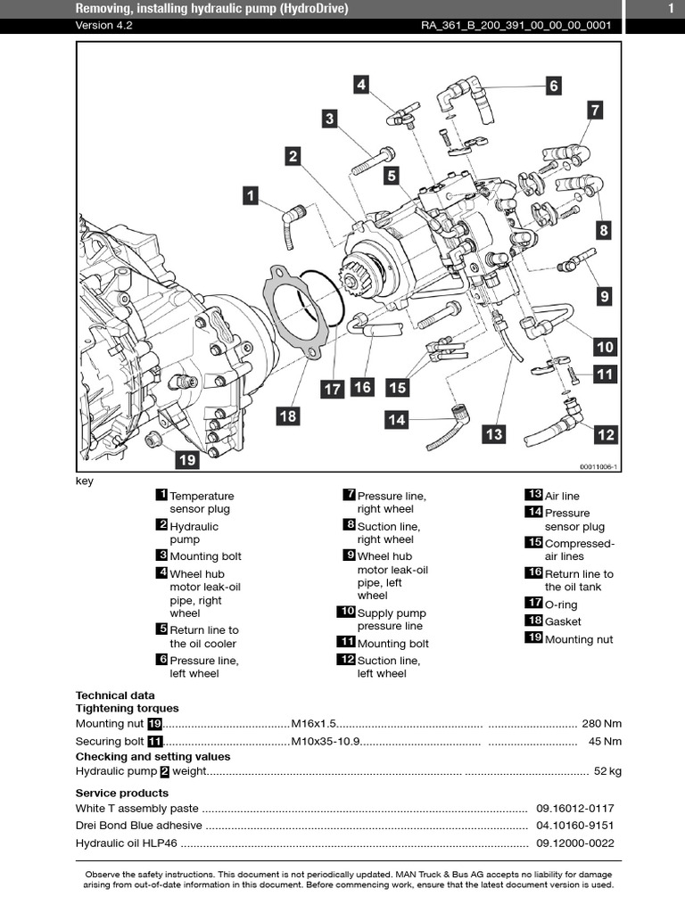 Hydraulic Pump Installation Guide | PDF | Pump | Mechanical Engineering