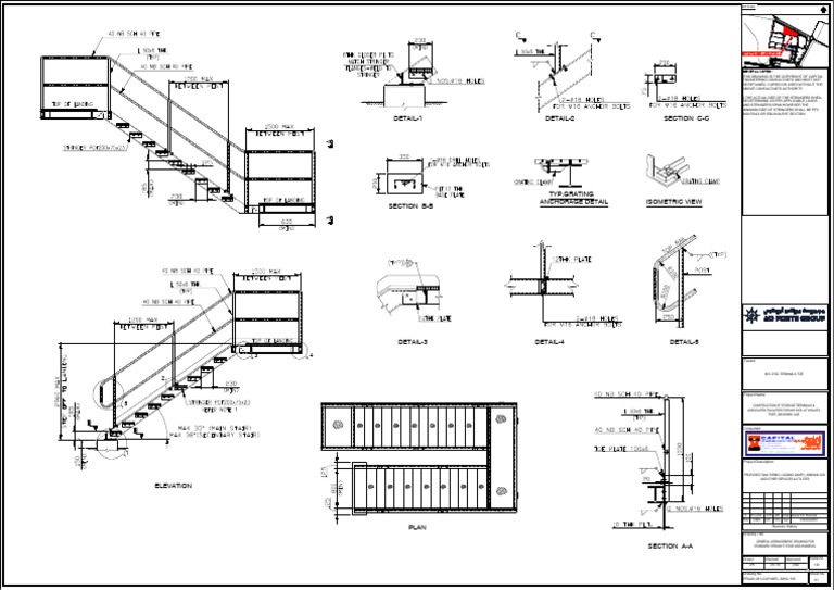 General Arrangement for Stair and Handrail | PDF