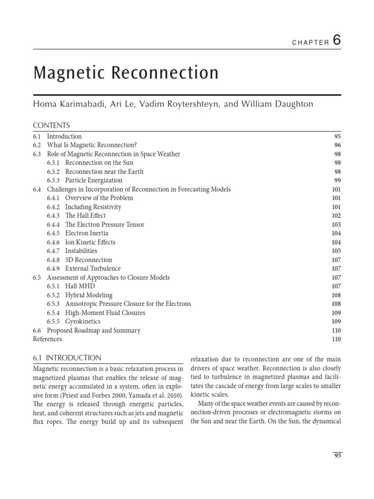 Understanding Magnetic Reconnection | PDF | Solar Wind | Plasma (Physics)