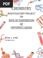 Rate of Evaporation of Liquids | PDF | Evaporation | Water