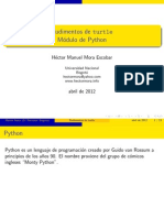 Rudimentos de Turtle Modulo de Python