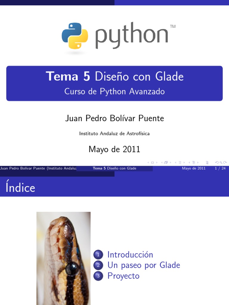 Diseño de Interfaces con Glade en Python | PDF | La interacción persona ...