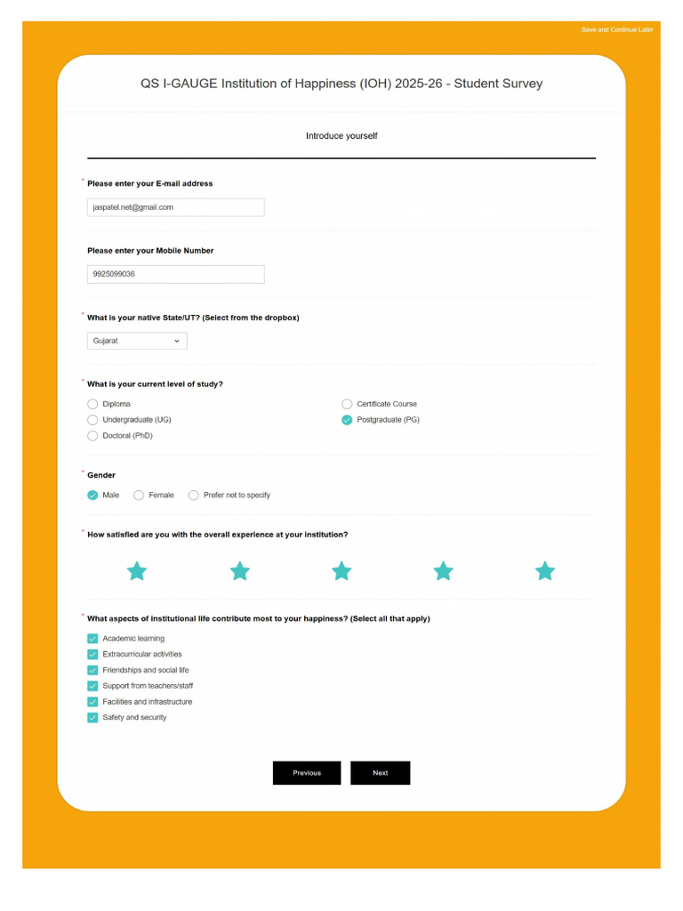 Student Survey Sample | PDF
