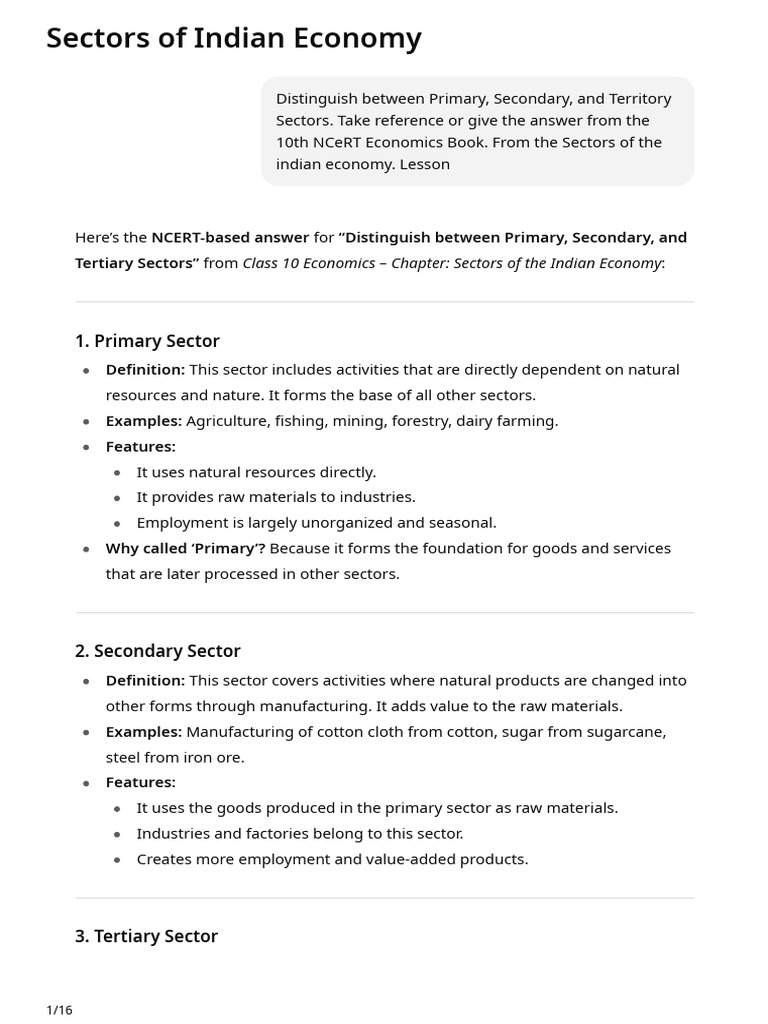 Sectors of Indian Economy | PDF | Reserve Bank Of India | Interest