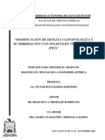 Modificación de Zeolita Clinoptilolita y Su Hibridación Con Pet