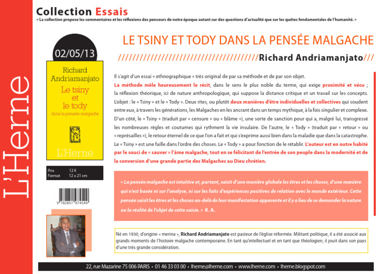 Tsiny et Tody : rites malgaches expliqués | PDF | Enseignement des Arts ...