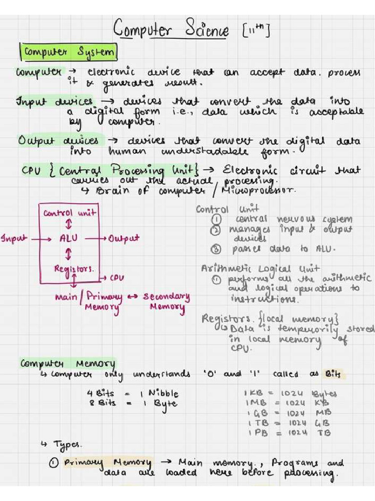 Cs Notes | PDF