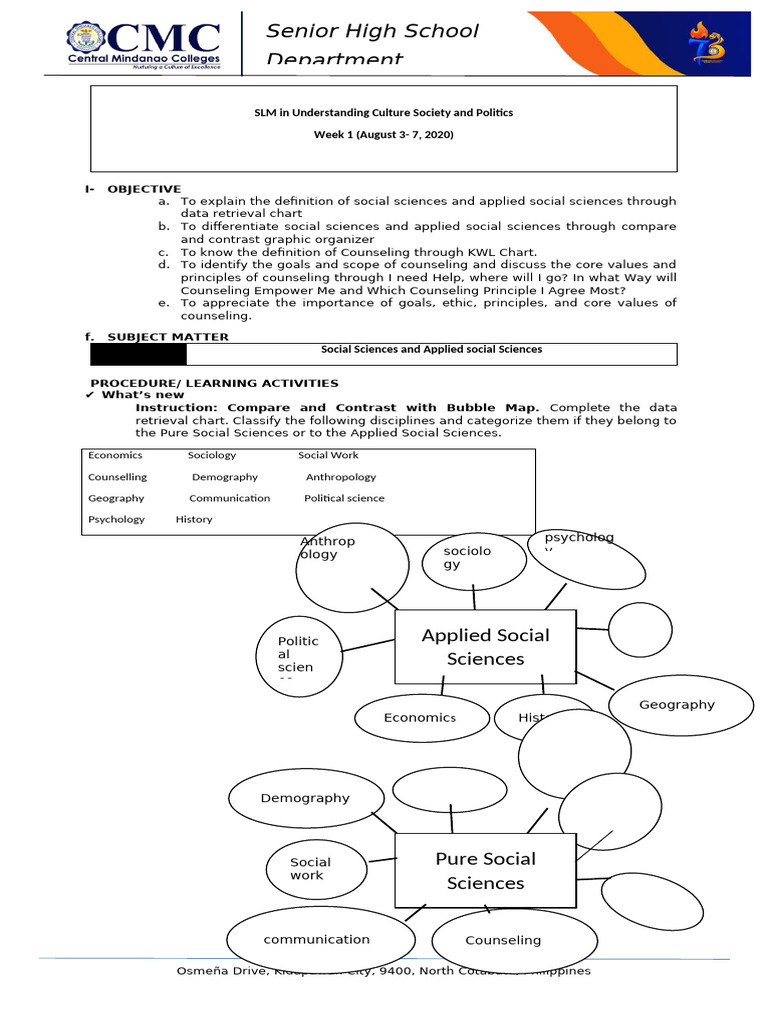 1ST WEEK | PDF | Social Sciences | Science