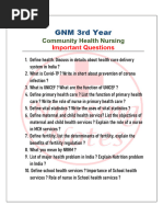 GNM 2nd Year Mental Health Nursing Exam | PDF | Mental Health | Psychiatry