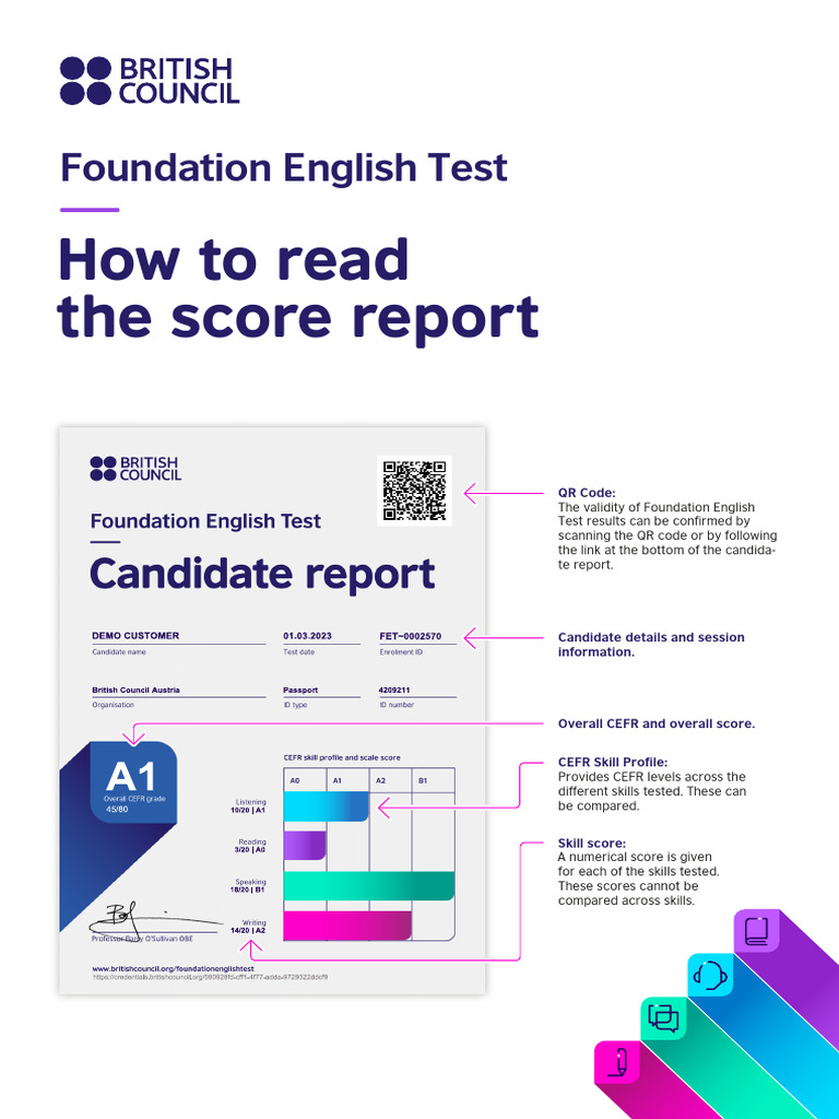 Understanding Foundation English Test Scores | PDF