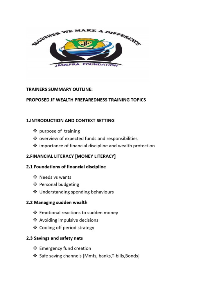 Training Topics | PDF | Disciplines | Risk