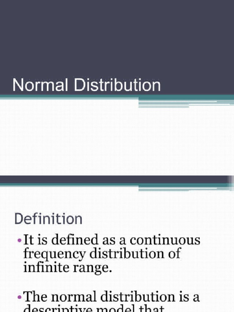 Normal Distribution | PDF