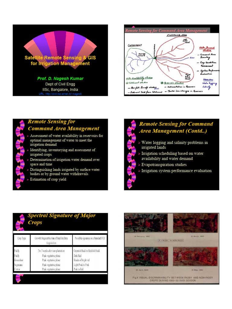 Remote Sensing for Irrigation Management | PDF | Irrigation | Physical ...