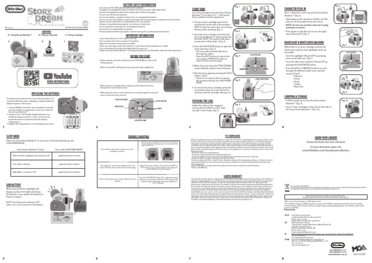 Story Dream Machine™ Battery Setup Guide | PDF | Electronics