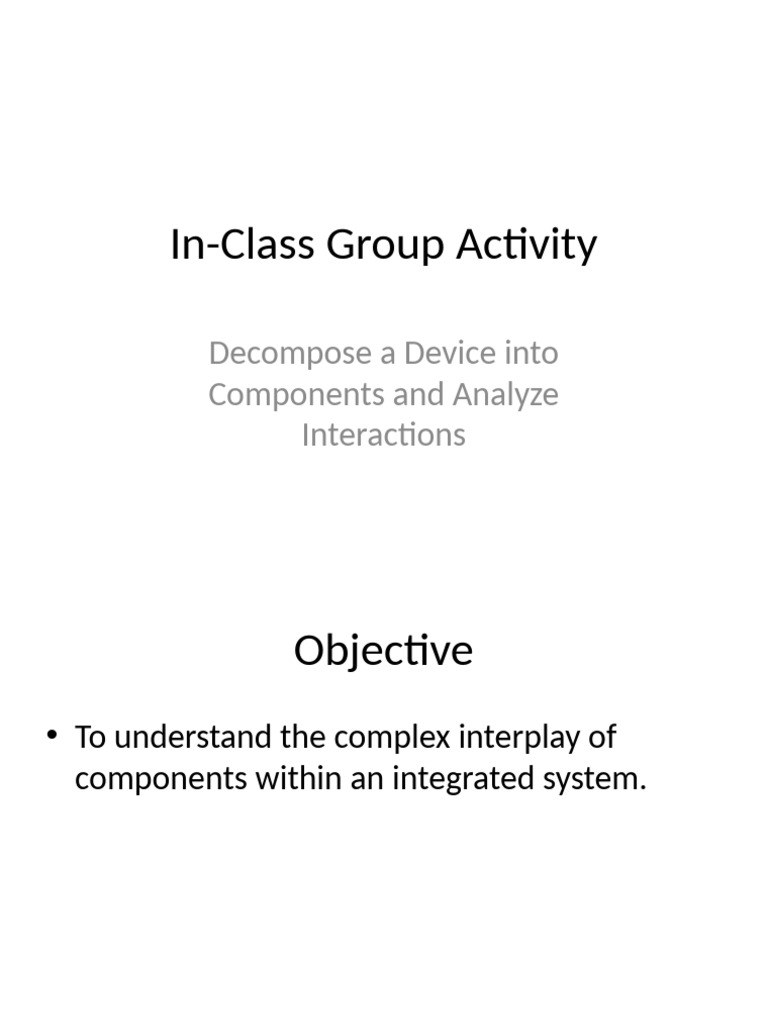 In Class Group Activity | PDF