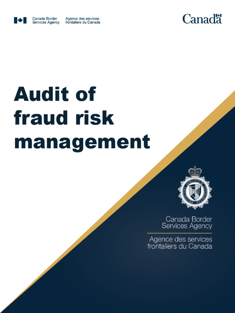 Audit of CBSA Fraud Risk Management | PDF | Risk | Audit