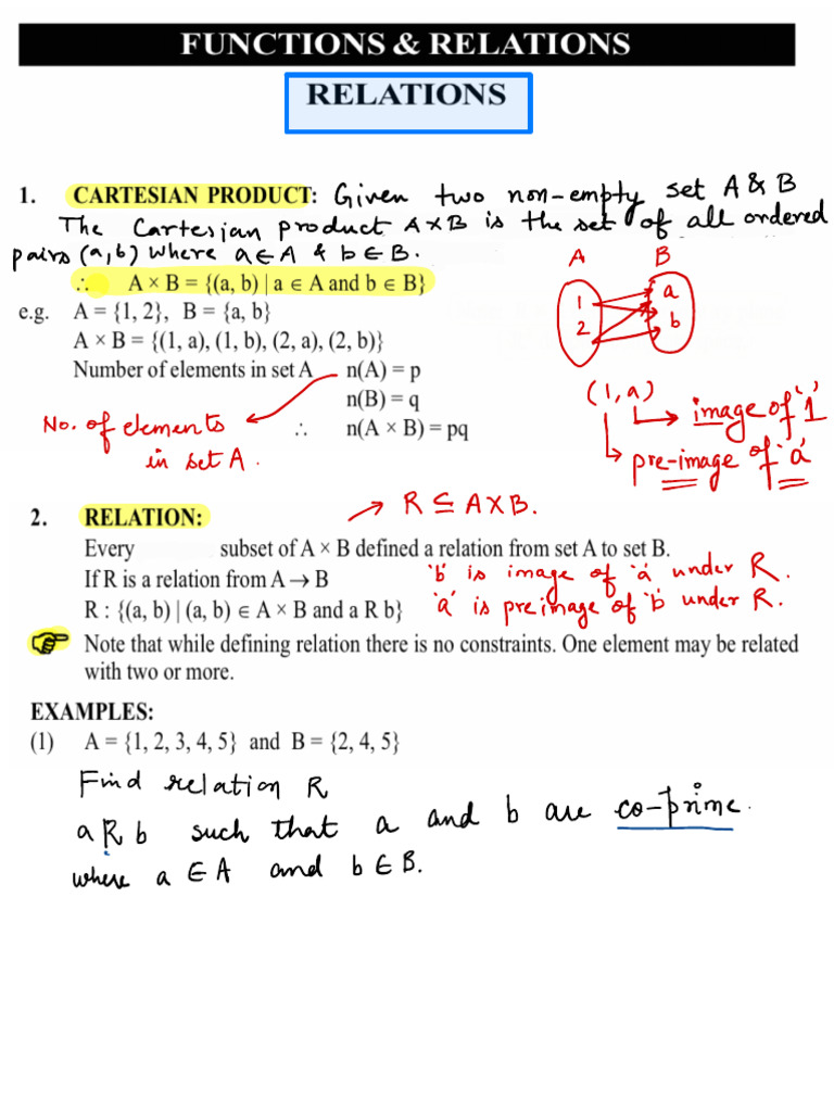 Understanding Relations in Mathematics | PDF