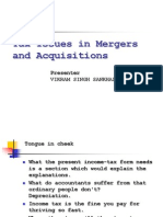 Tax Issues in Mergers and Acquisitions: Presenter Vikram Singh Sankhala