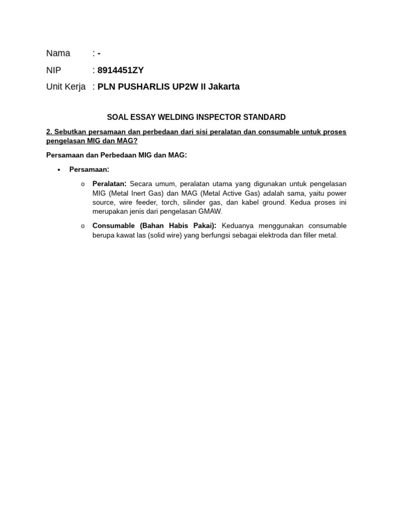 Test Welding Inspection Standard 60 | PDF