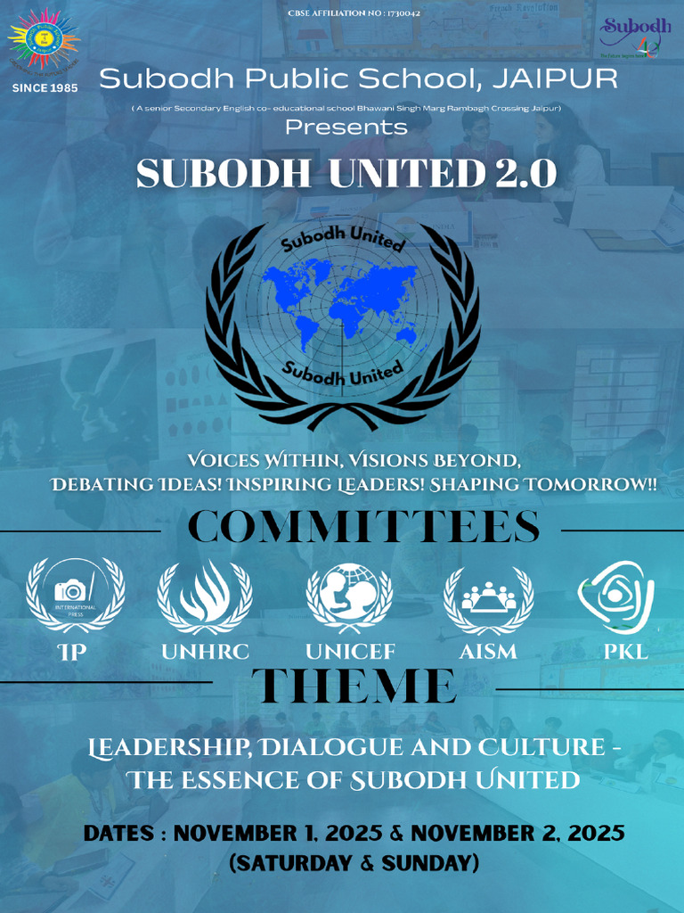 Subodh United 2.0 MUN Conference Guide | PDF | Leadership