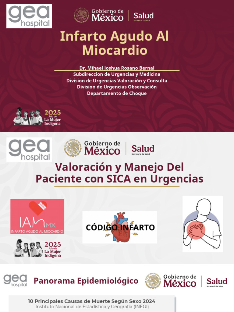 Infarto Agudo Al Miocardio | PDF | Infarto de miocardio | Cardiología