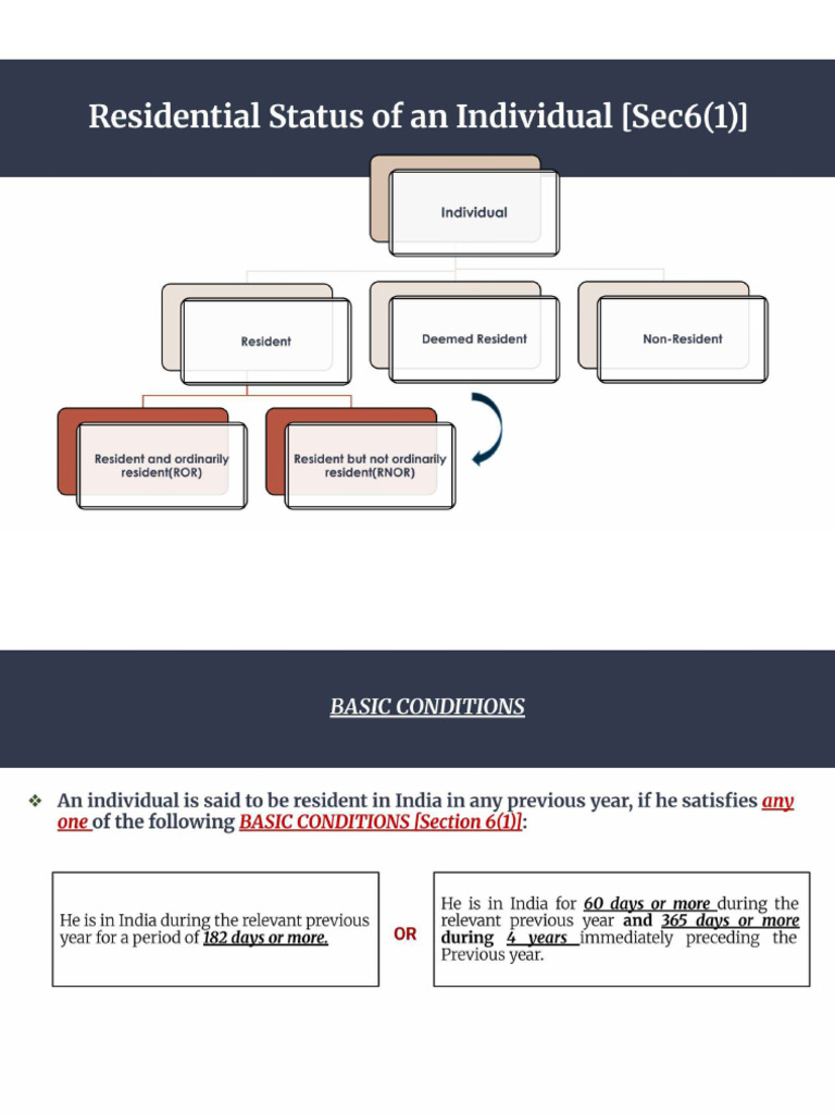 Indian Residential Status | PDF