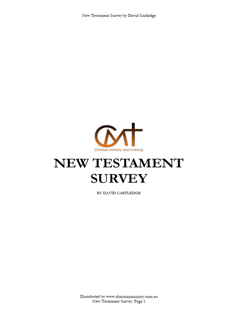 New Testament Overview by David Cartledge | PDF | Acts Of The Apostles ...