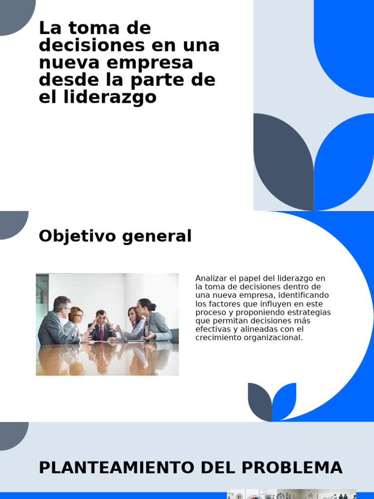 Liderazgo en la Toma de Decisiones Empresariales | PDF | Toma de ...