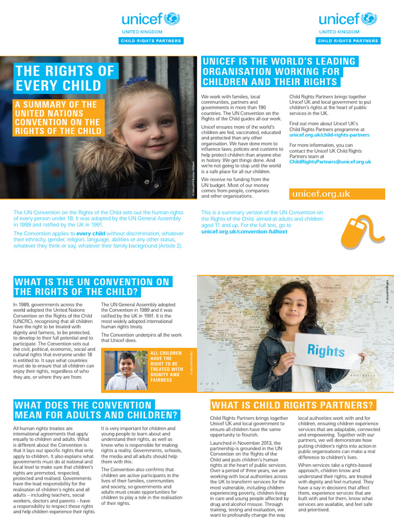 UN Convention on the Rights of the Child | PDF | Children's Rights ...