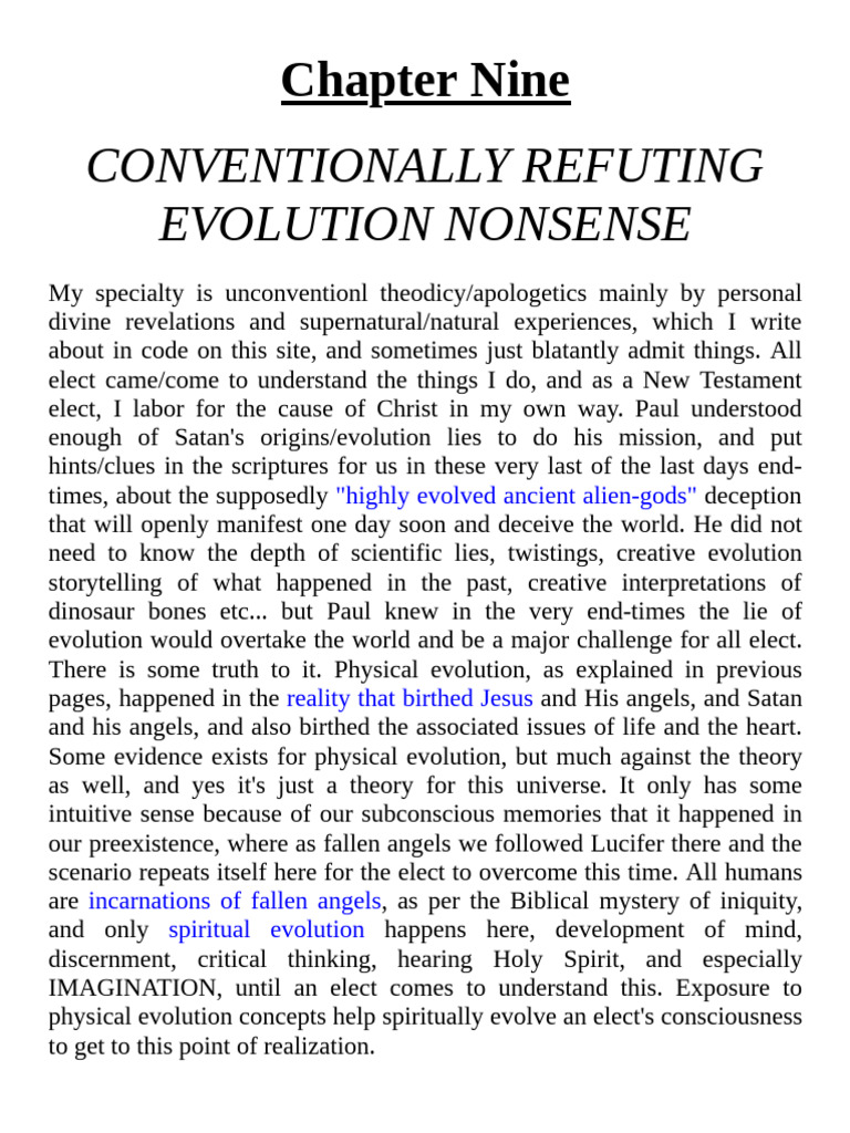 Refuting Evolution: A Spiritual Perspective | PDF | Intelligent Design ...