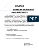 Synopsis Some Aerodynamic Problems in Aircraft Engines