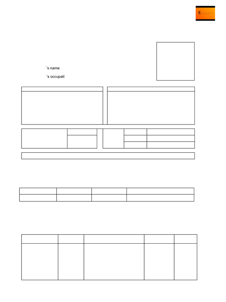 Candidate Application Form Template | PDF