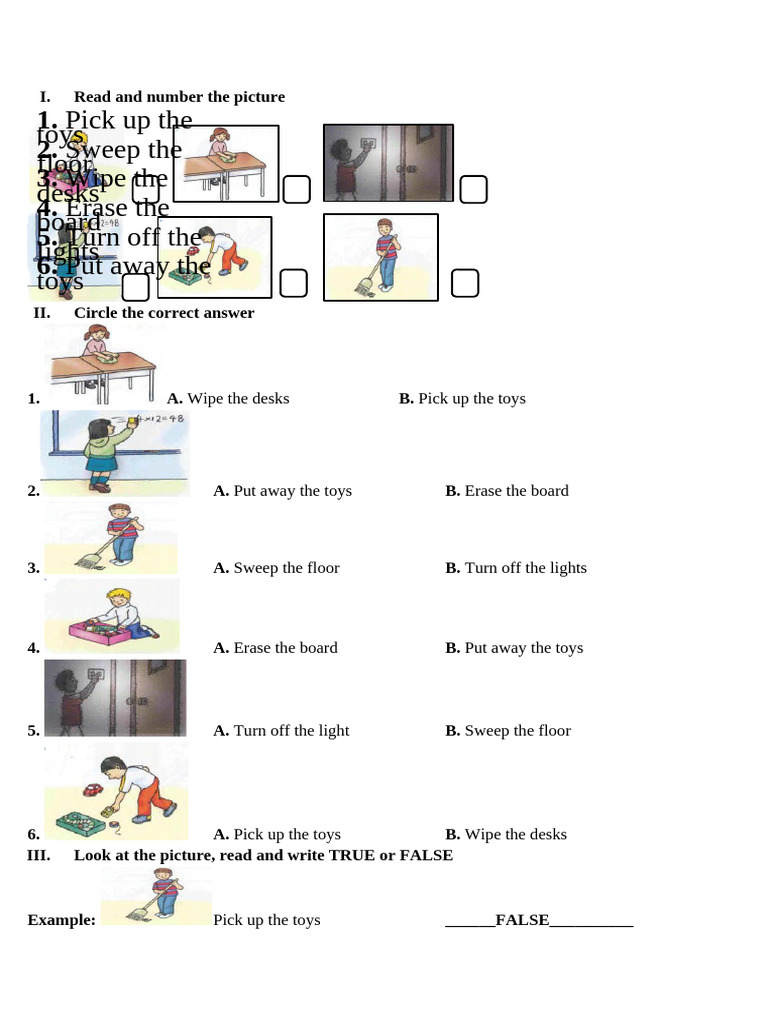 Classroom Cleaning Activities Guide | PDF