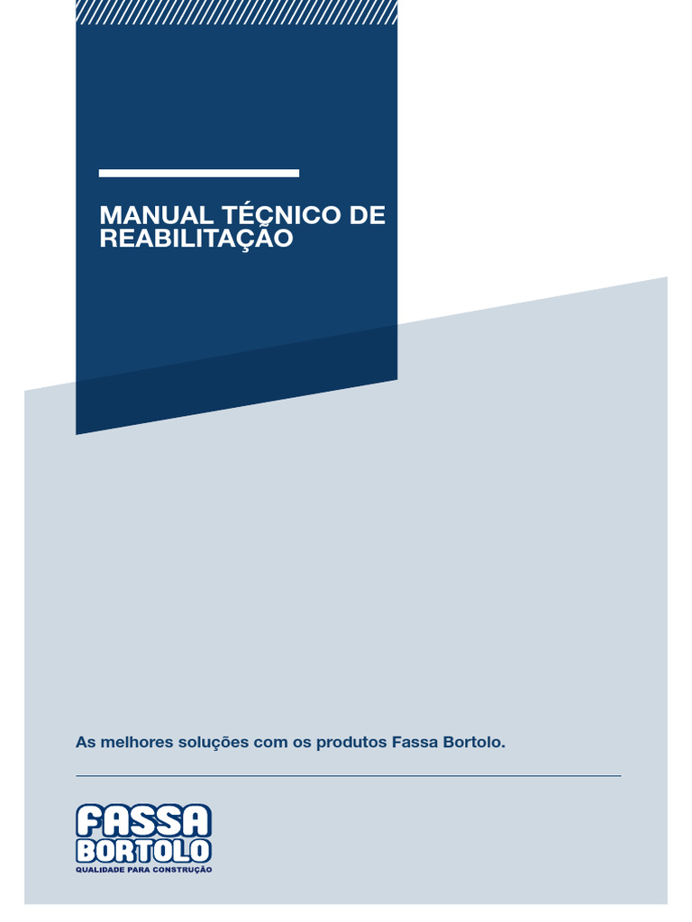Manual de Reabilitação Fassa Bortolo | PDF | Argamassa (alvenaria) | Tinta