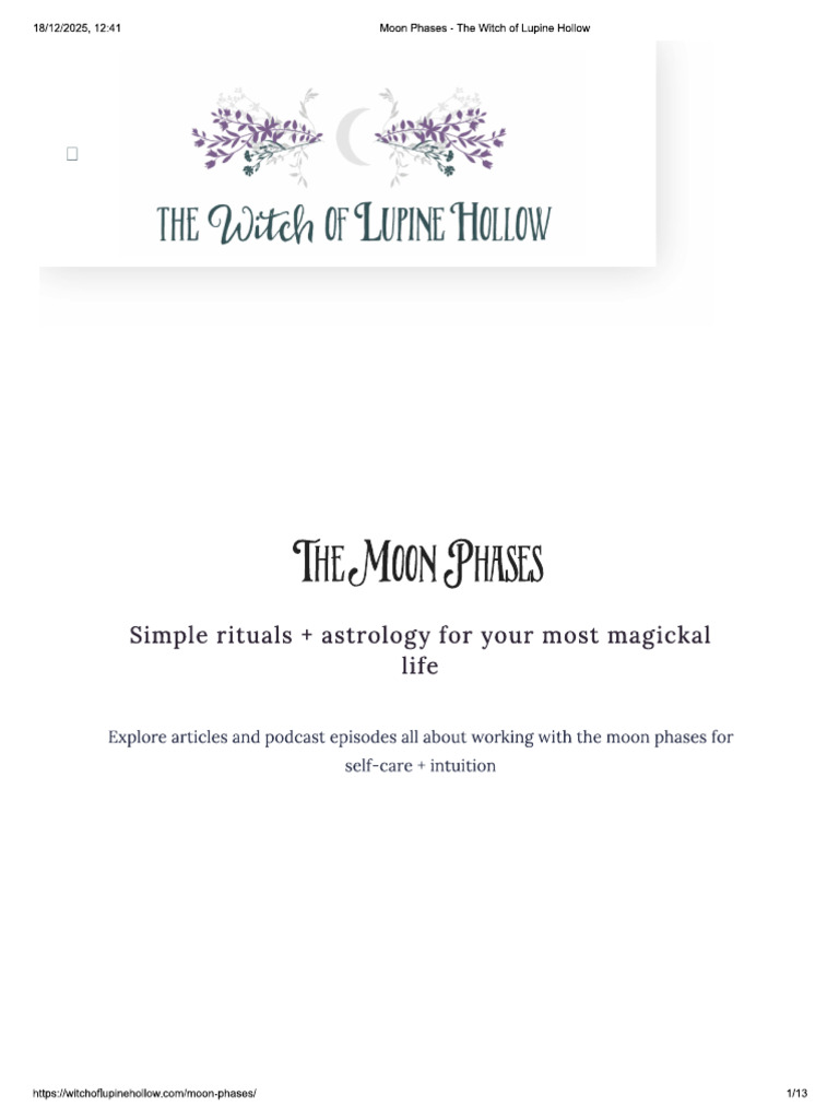 The Moon Phases | PDF