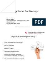 Early Legal Issues For Start-Ups