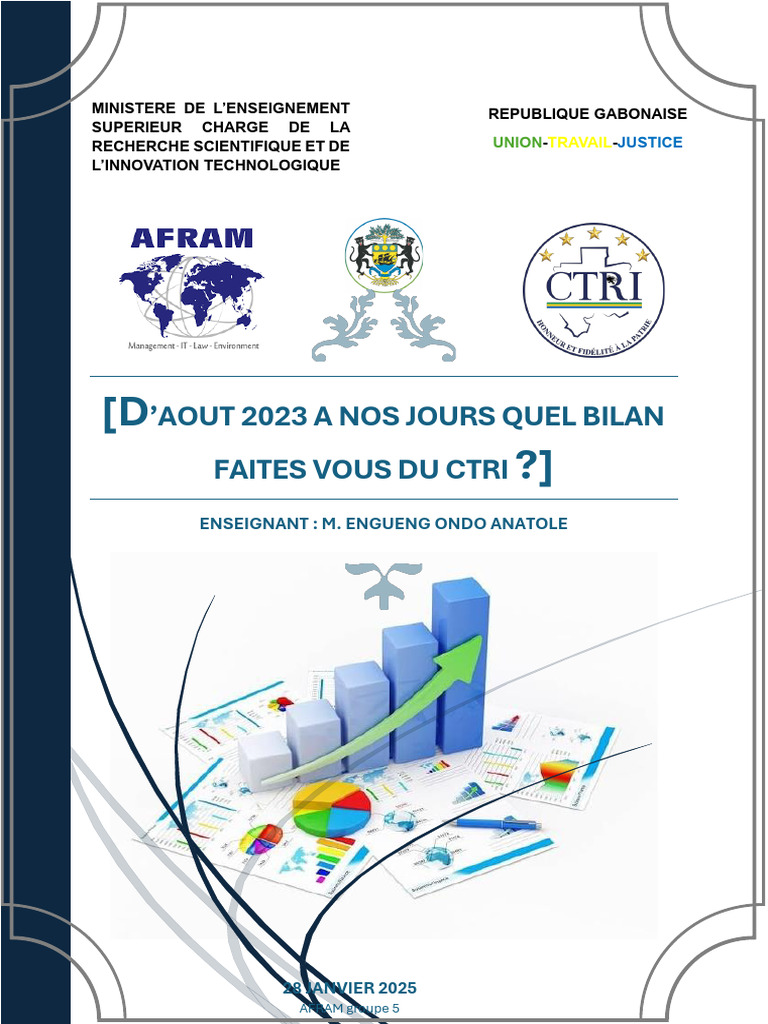 Bilan du CTRI depuis août 2023 | PDF
