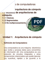 1.1 Modelos de Arquitectura de Computo