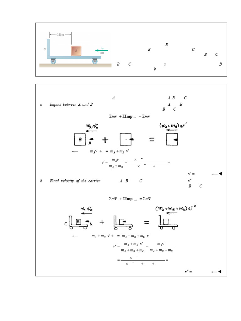 Momentum Problems in Physics | PDF | Force | Momentum