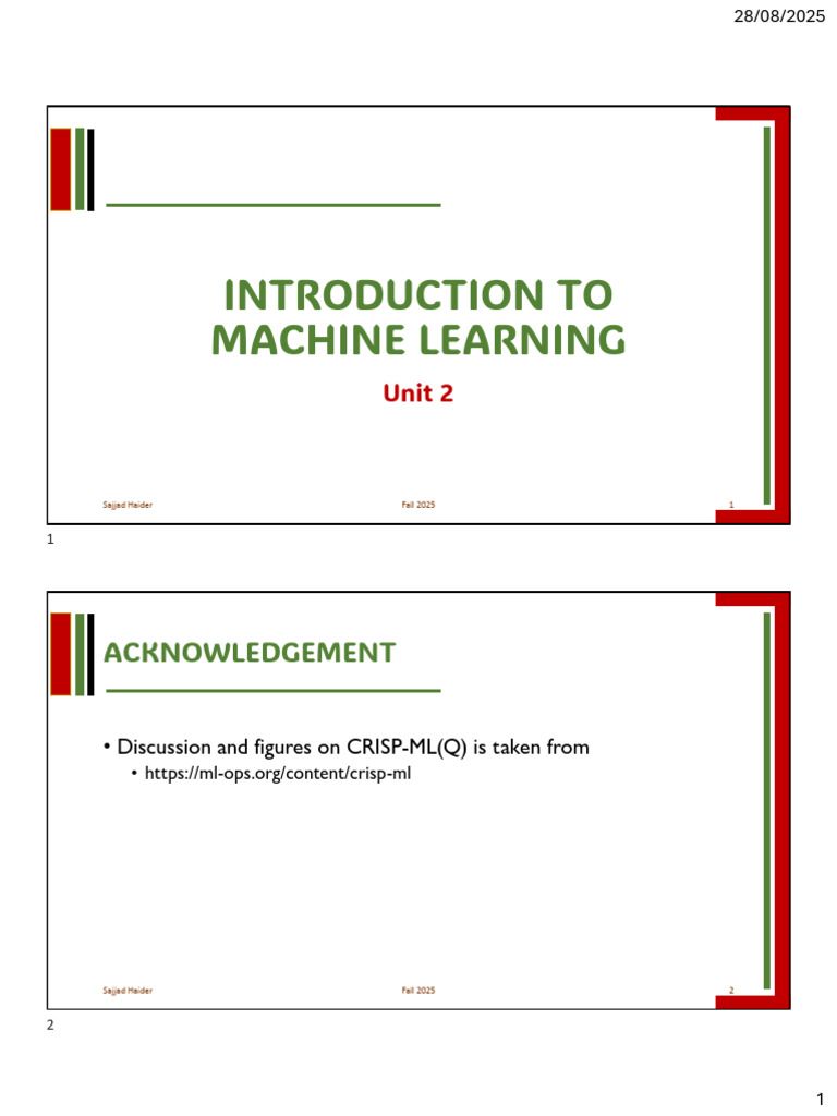 Introduction to Machine Learning Concepts | PDF | Machine Learning ...