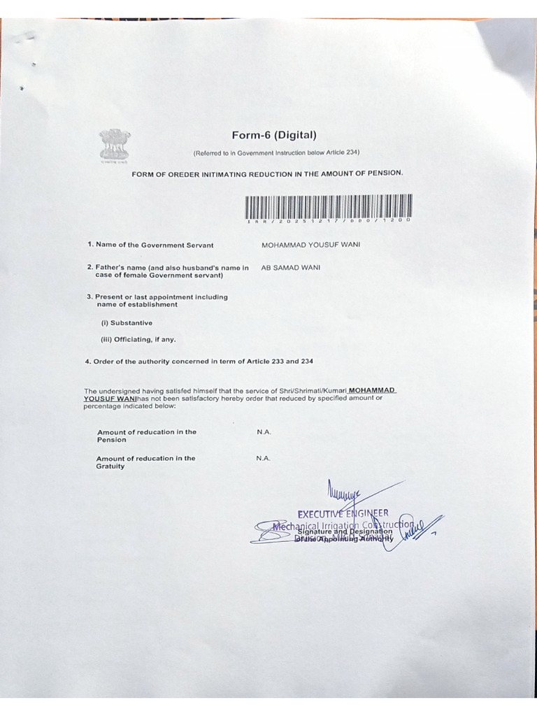Form 6 | PDF
