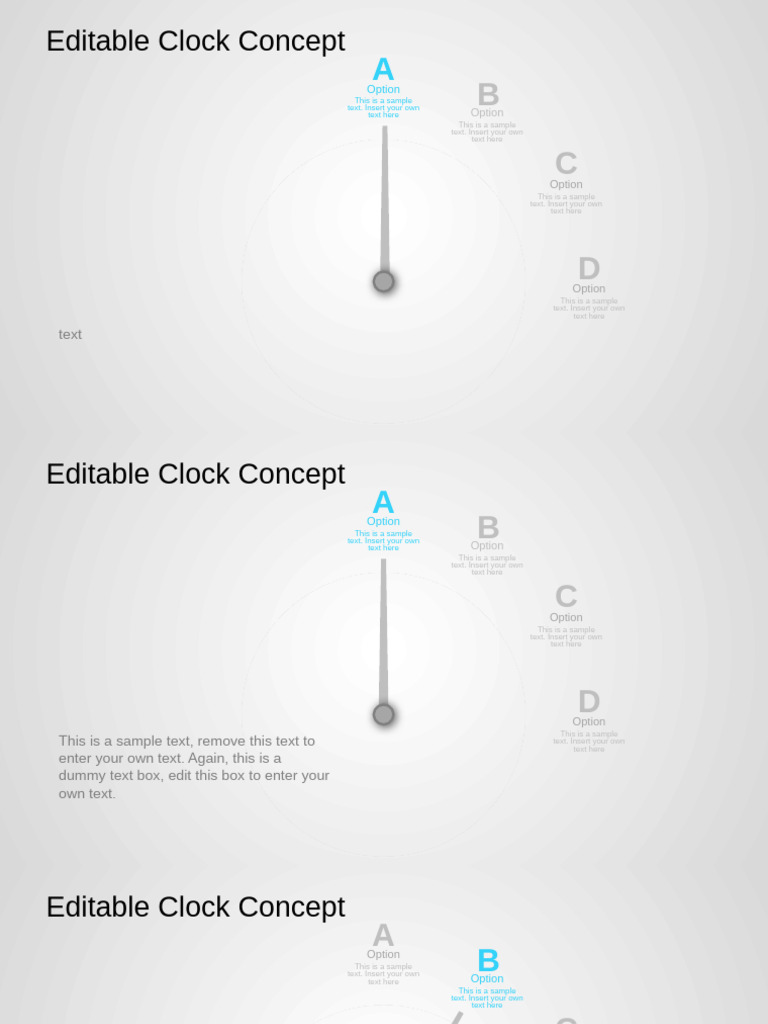 Editable Clock Concept Options | PDF
