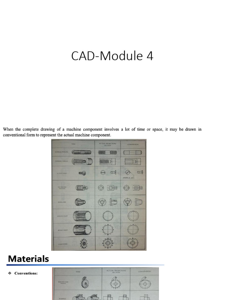 CAD Module 4: Surface Finishing & Symbols | PDF